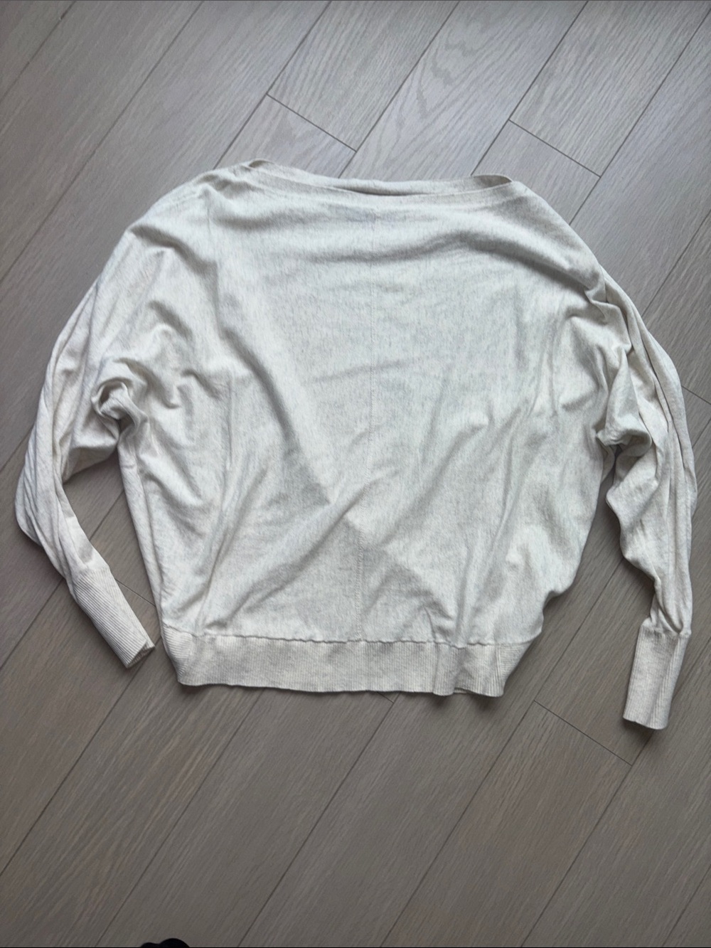 All Saints Cream Lightweight Sweater